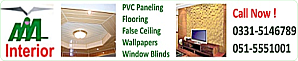 AAA Interiors Rawalpindi & Islamabad - Panelling,Flooring,Blinds,Ceiling